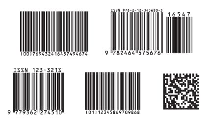 linear barcodes and 2D barcode 