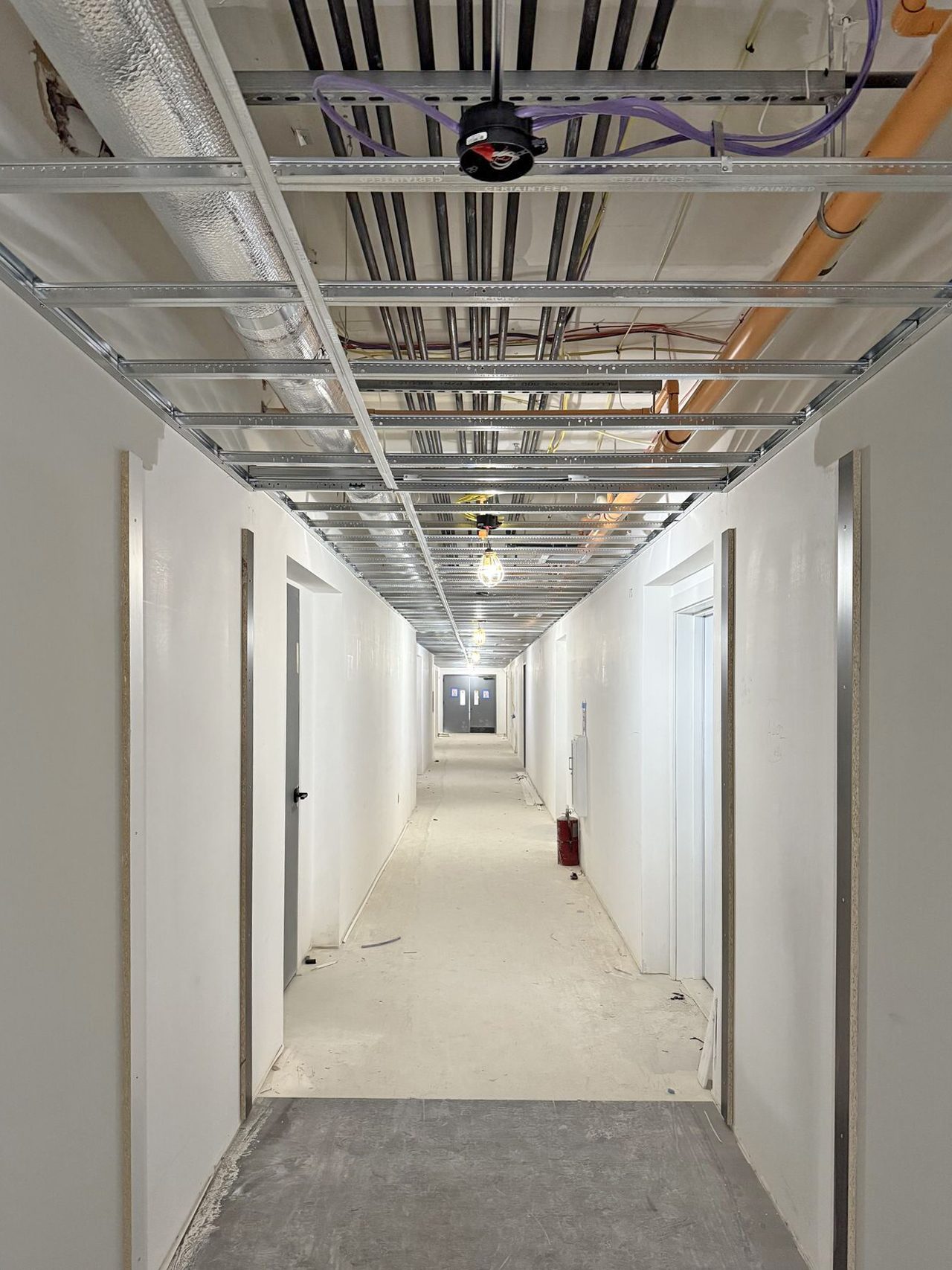 The Built Companies project hallway