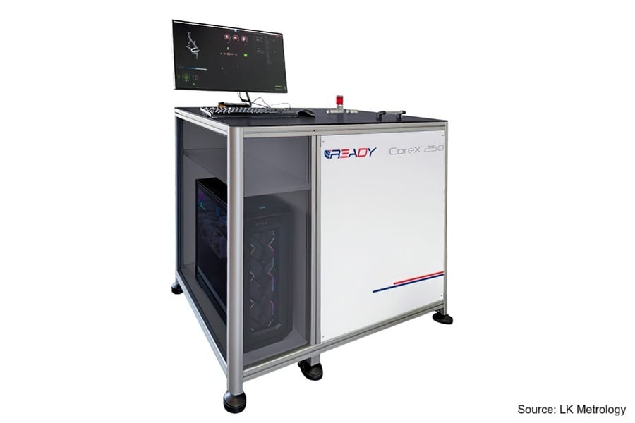 A READY CoreX 250 workstation, a specialized system with a monitor, keyboard, mouse, and PC tower.