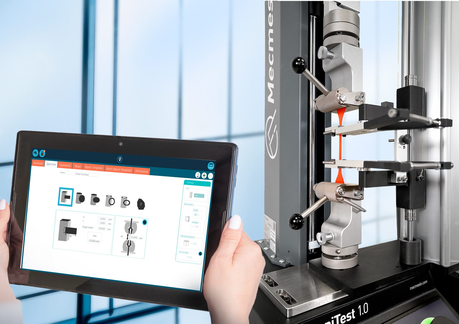 The modern equivalent of the original tensile test to calculate fundamental material properties.