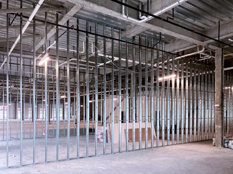 The Built Companies project metal framing