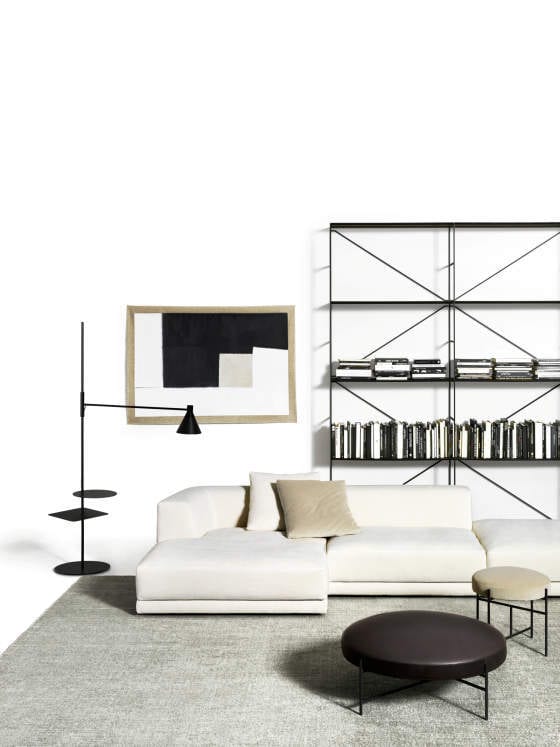 Interior design, Furniture, Property, Product, Rectangle, Comfort, Shelving, Grey, Style, Floor