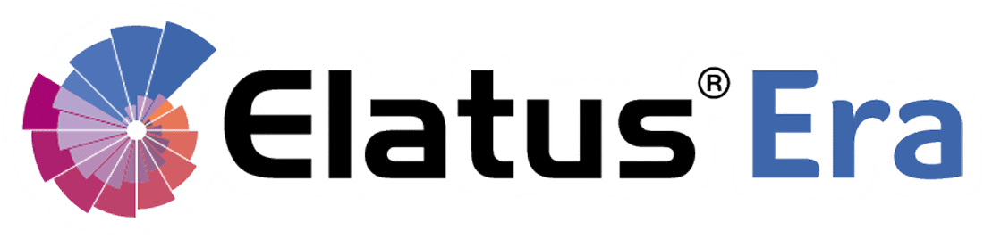 Elatus® Era logo with a colorful spiraling graphic; 'Elatus' in black, 'Era' in blue.
