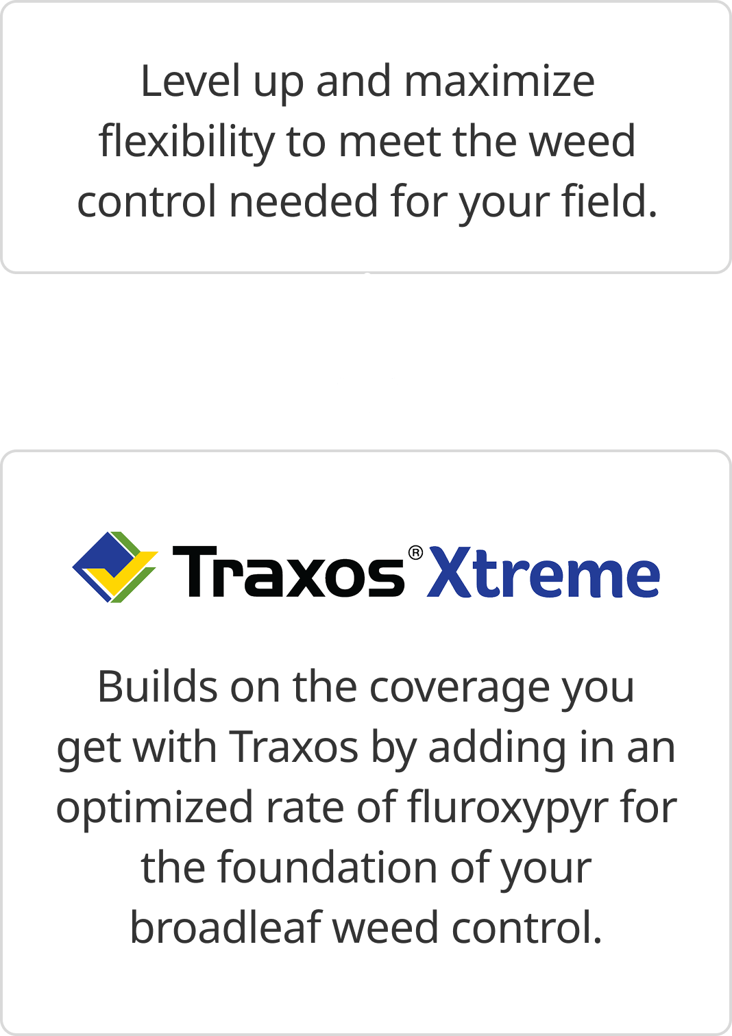  Traxos Xtreme, promoting enhanced broadleaf weed control with fluroxypyr 