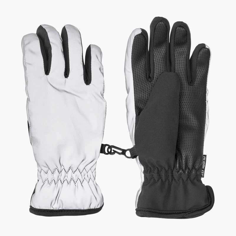 Safety glove, Sports gear, Product, Sleeve, Gesture, Grey