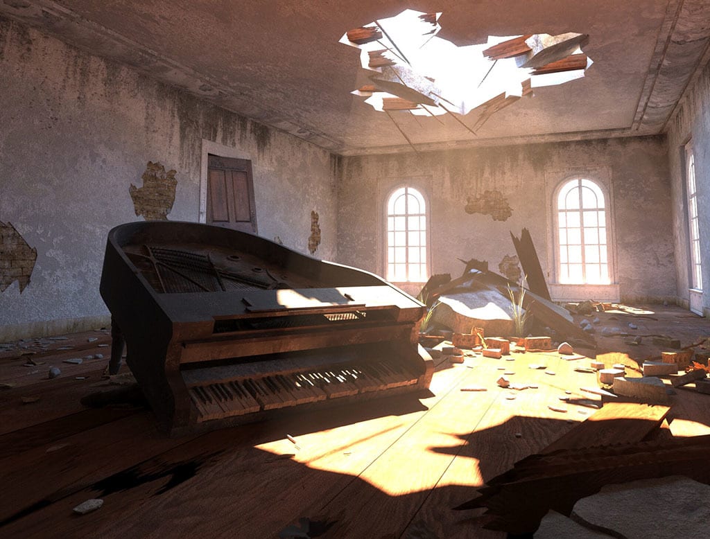 Interior design, Musical keyboard, Window, Building, Wood, Floor, Piano, Flooring