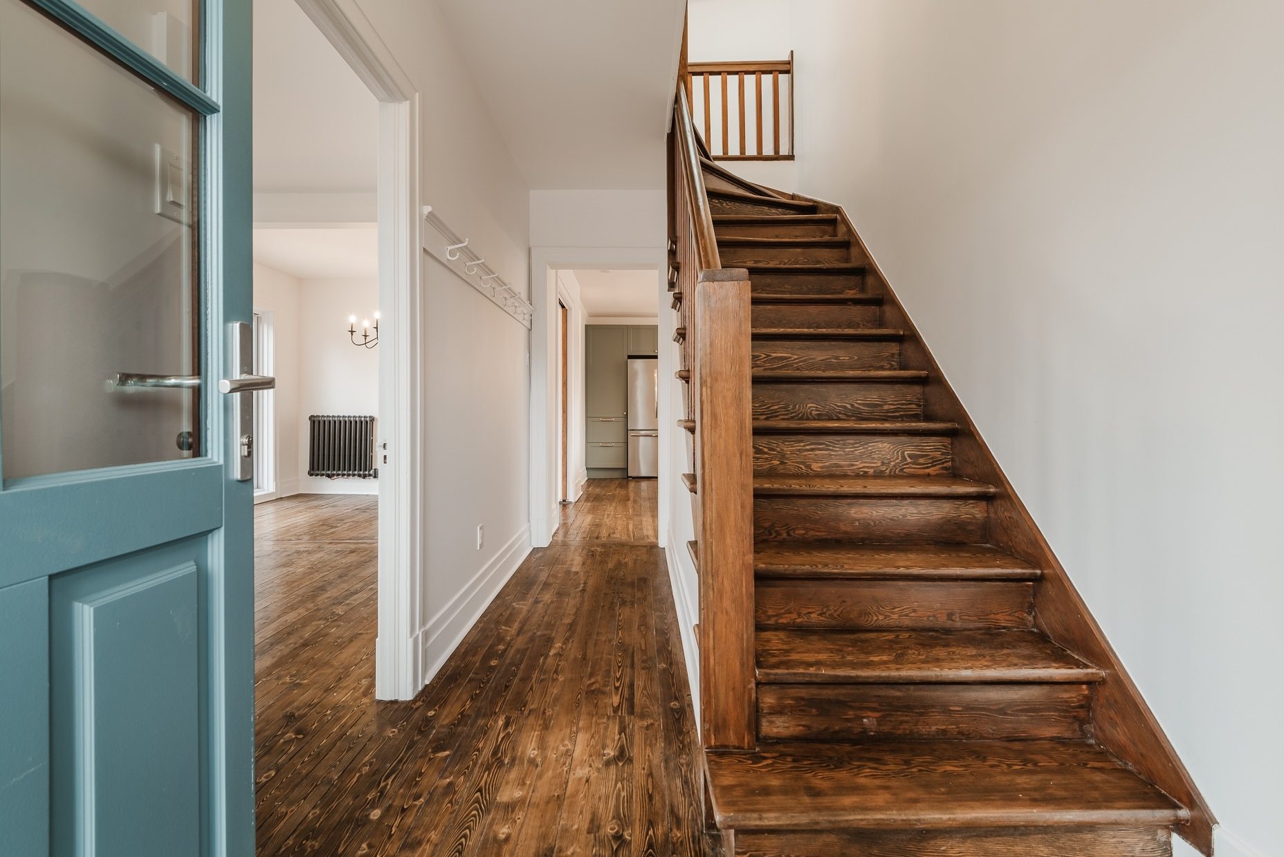 Interior design, Building, Fixture, Stairs, Wood, Window, House, Door, Floor, Flooring