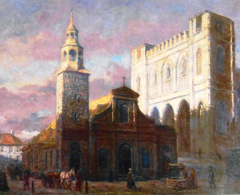 Art paint, Cloud, Sky, Building, Painting, House