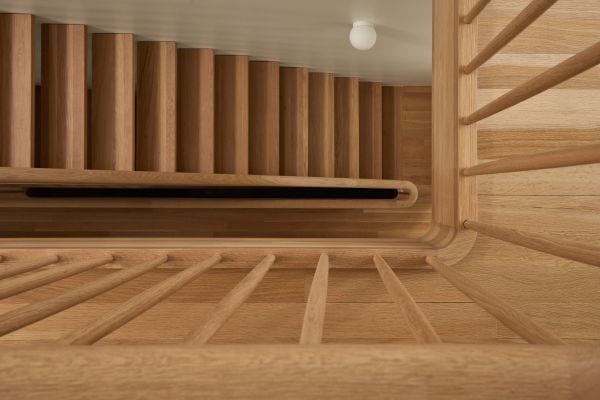 Wood stain, Property, Stairs, Floor, Flooring, Rectangle, Wall, Fixture, Hardwood