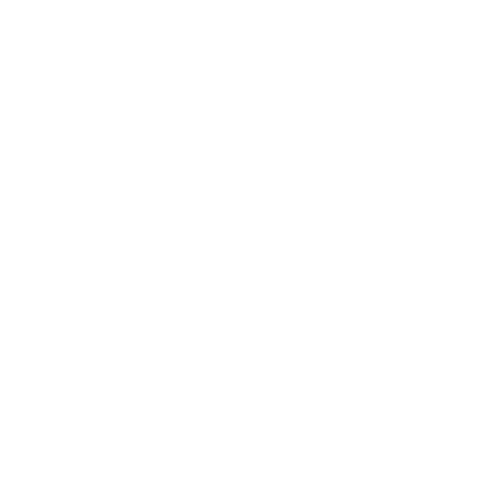A geometric white snowflake with six points, featuring a complex, intricate pattern.