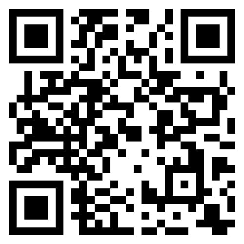 Black and white QR code.