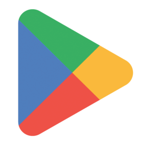 Google Play Store logo, a colorful triangular symbol.