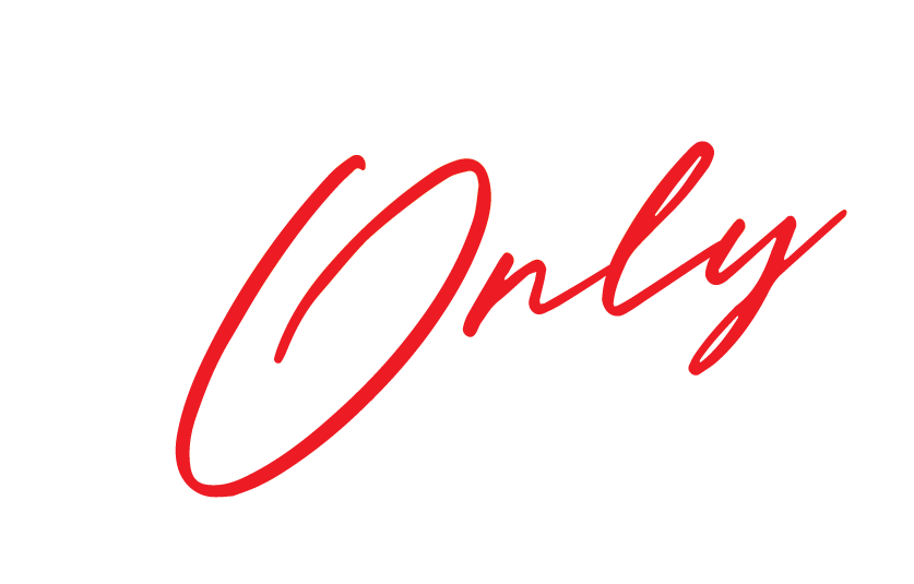 White bold "THIS MONTH", red cursive "ONLY" on a dark green background.