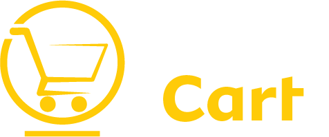 Yellow shopping cart icon in a circle and 'y'ello Cart' logo.