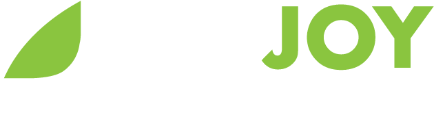 PAYJOY logo: green leaf and "We believe in you".