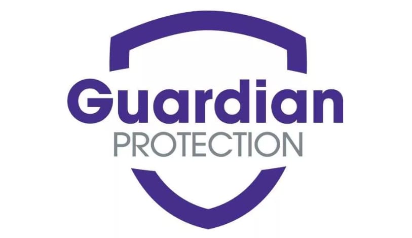 Purple "Guardian PROTECTION" logo, with the text inside a shield outline.