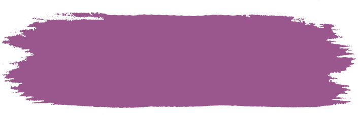 Rough purple painted stroke on a green background.