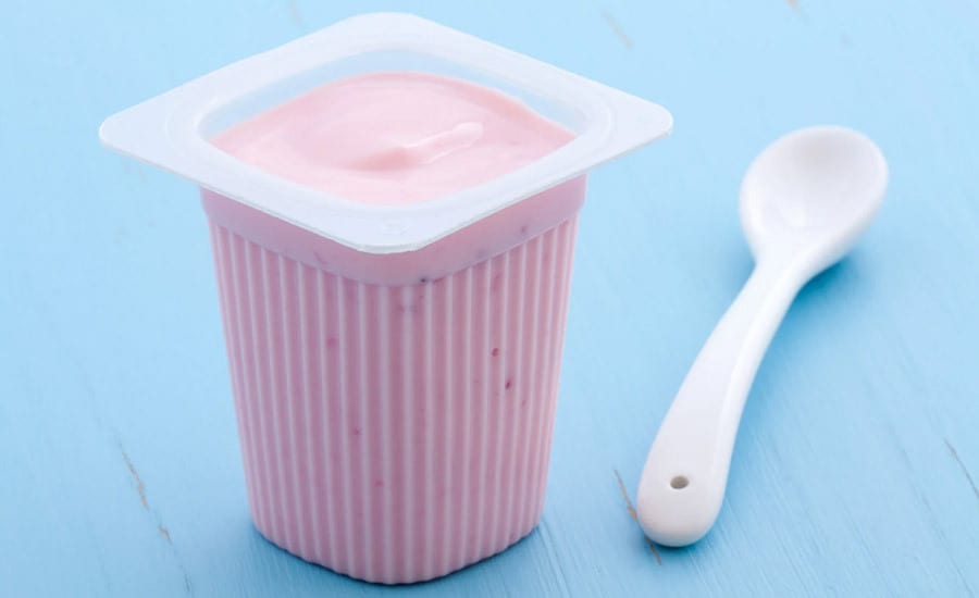 Dairy product, Food, Tableware, Ingredient, Pink, Plastic
