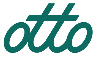 otto logo in teal script.