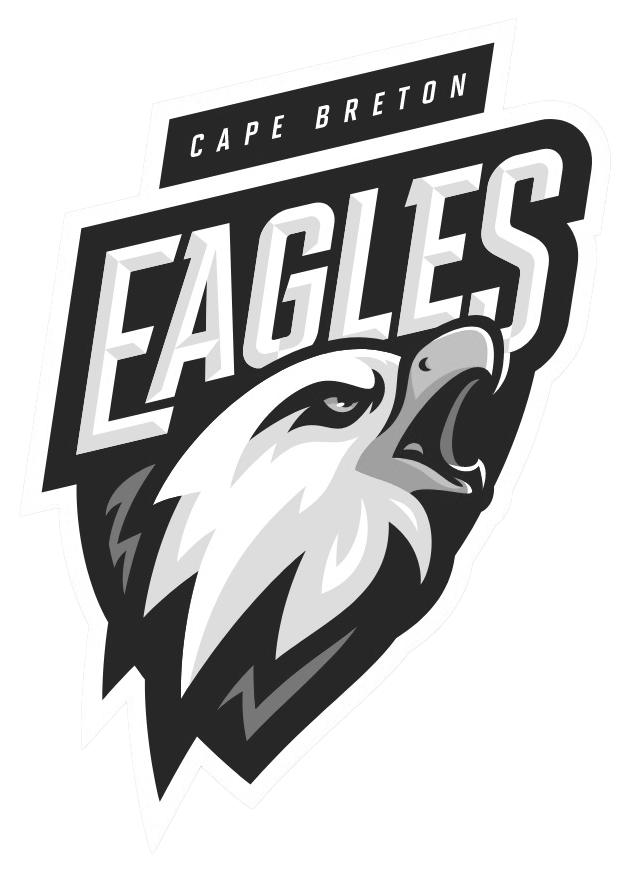 Cape Breton Eagles logo featuring a screaming eagle head and the team name in bold text.