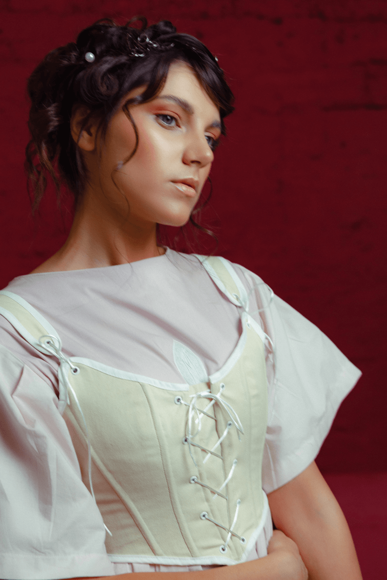 Fashion design, Lip, Eyebrow, Eye, Eyelash, Neck, Makeover, Sleeve