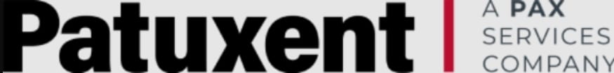 Patuxent, A PAX SERVICES COMPANY logo, featuring "Patuxent" in large black font next to a red vertical line and "A PAX SERVICES COMPANY" in smaller gray text.
