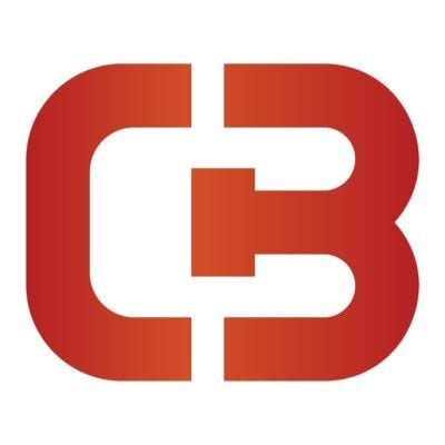 A stylized red and orange gradient logo featuring interconnected letters 'C' and 'B' (or '3') on white background.