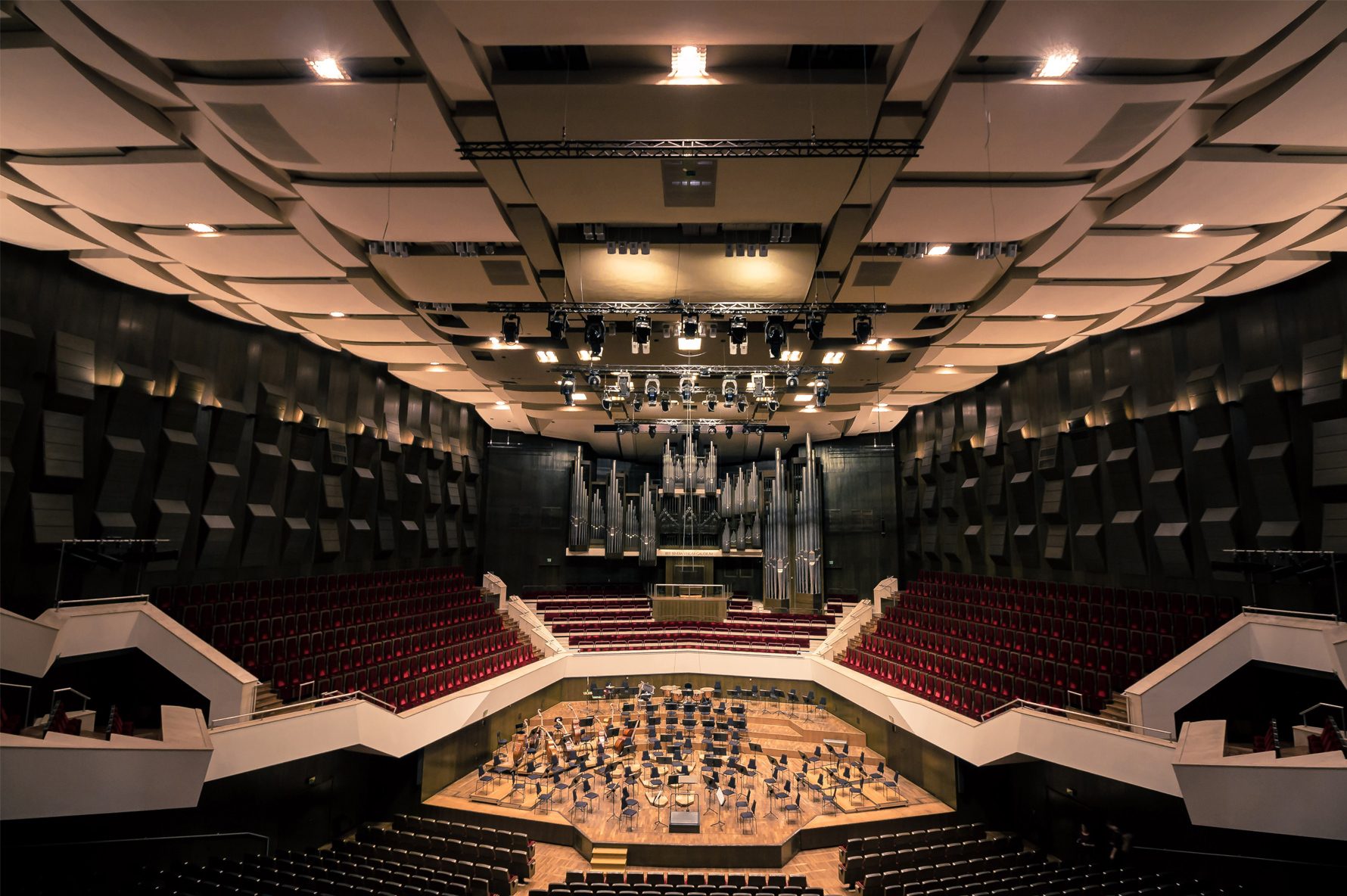 Musical instrument accessory, Chair, Building, Hall