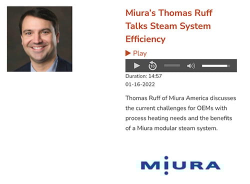 Miuras Thomas Ruff Talks Steam System Efficiency