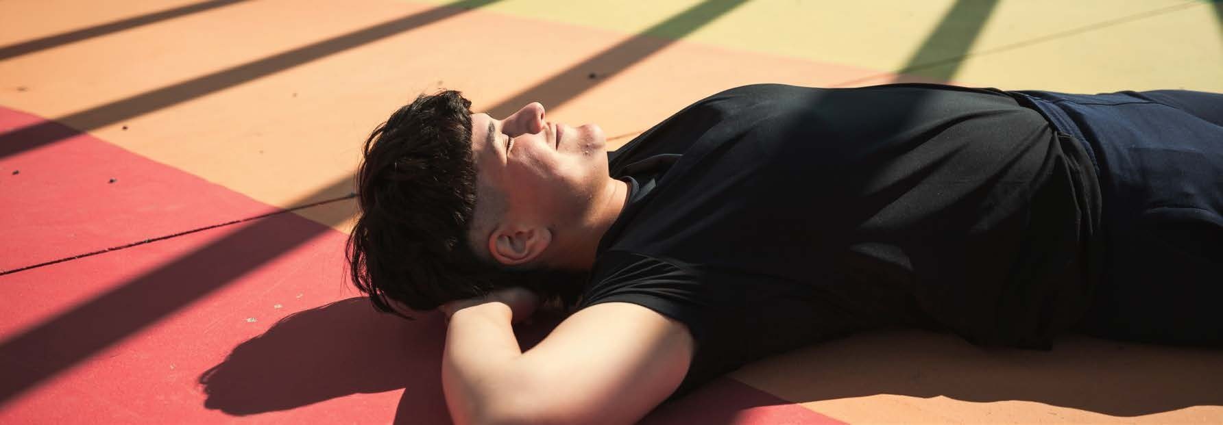 Man Laying on floor