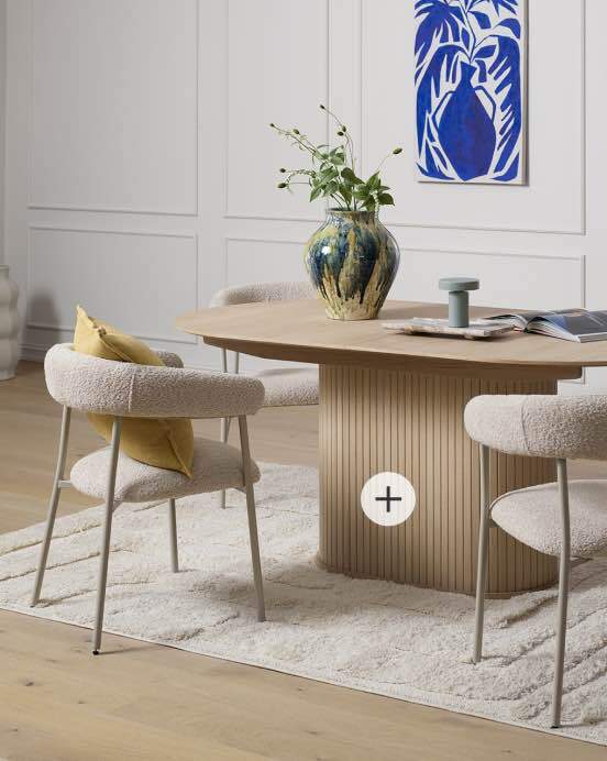 Interior design, Outdoor table, Furniture, Plant, Desk, Wood, Rectangle, Shelving, Vase