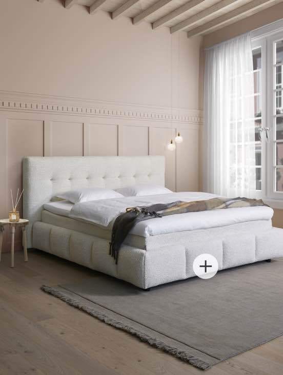 Bed frame, Interior design, Furniture, Comfort, Wood, Lighting, Shade, Architecture, Floor, Window