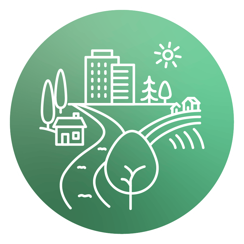Climate aligned growth icon