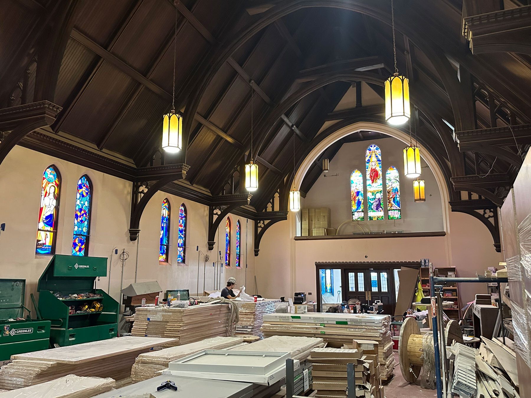an image of St. Mark&#x2019;s Lutheran Church housing project construction