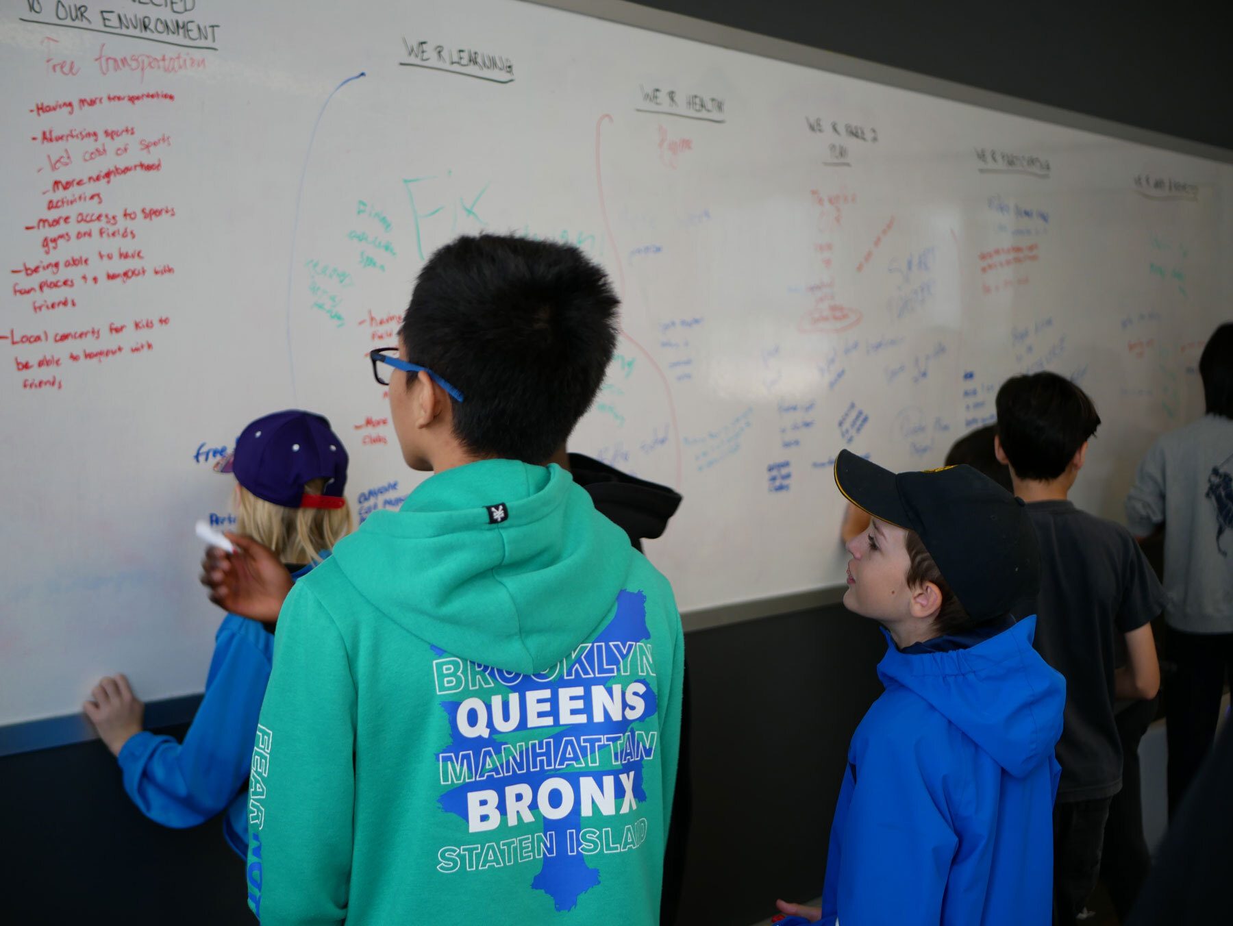 an image of youth looking at a whiteboard