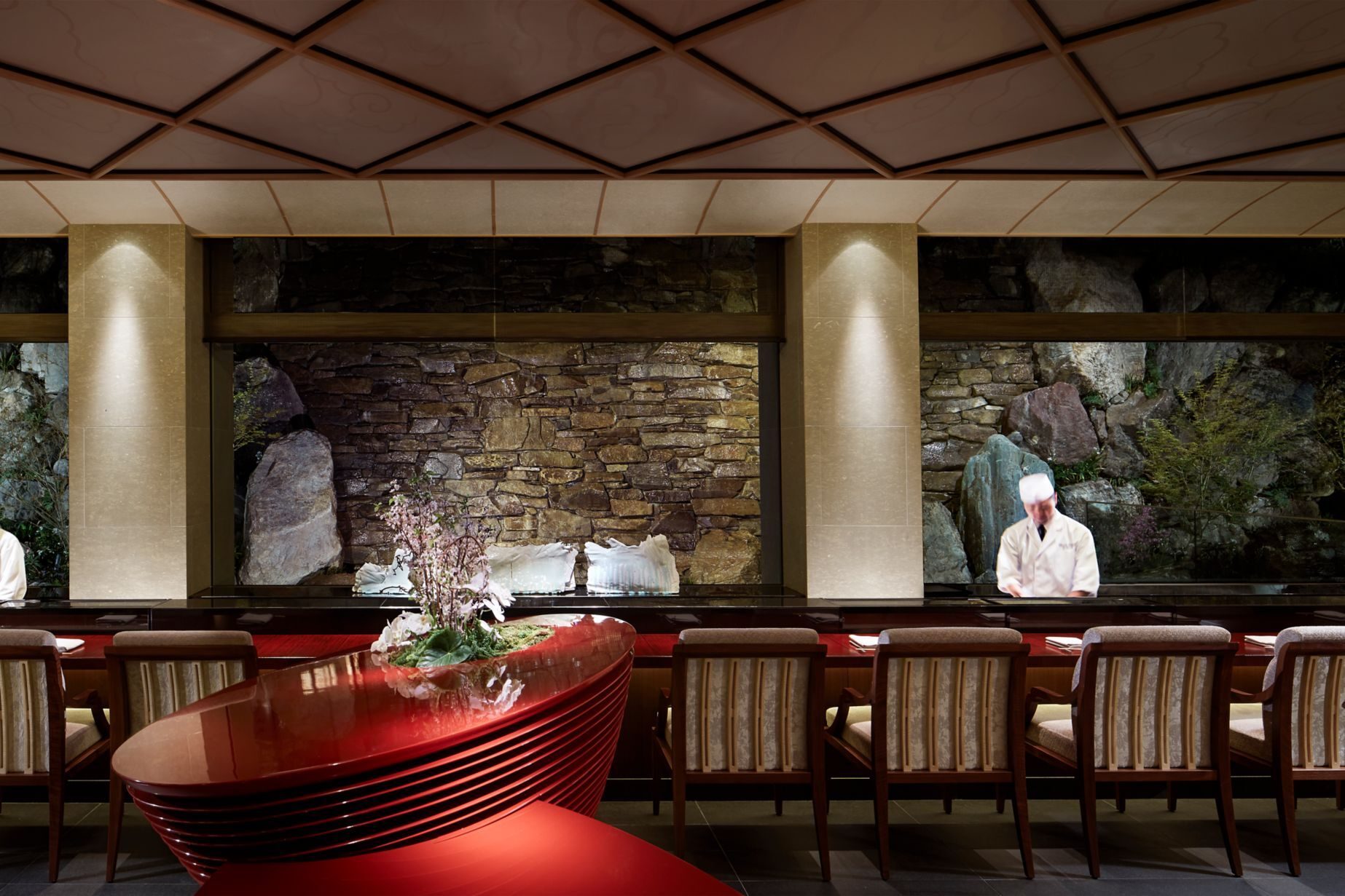 Interior design, Furniture, Property, Table, Plant, Lighting