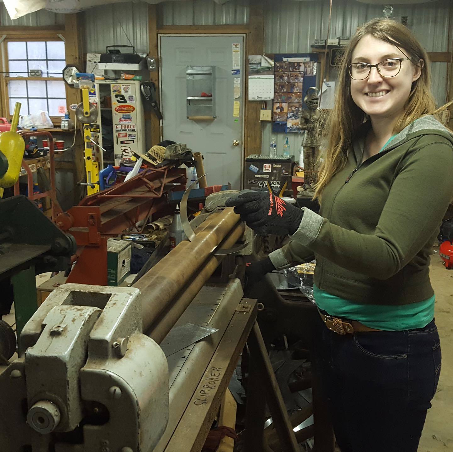 Motor vehicle, Glasses, Smile, Workwear
