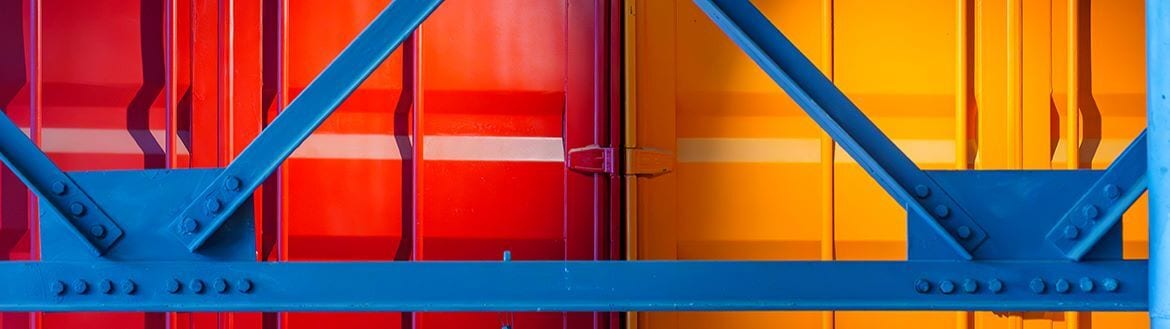 Material property, Colorfulness, Blue, Rectangle, Orange, Architecture, Wood, Wall, Stairs