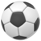 Black and white soccer ball.