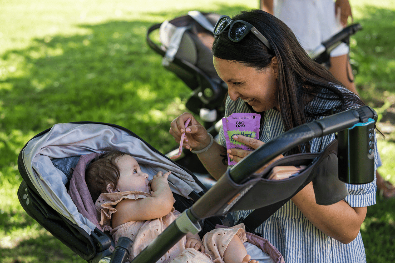 Facial expression, Baby carriage, Leisure, Plant, Recreation