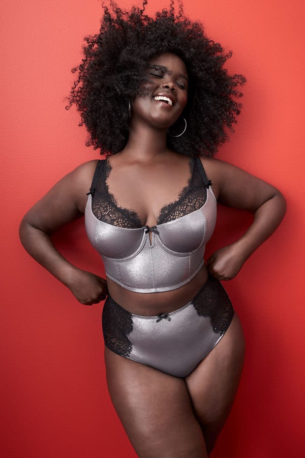 Lingerie top, Hair, Joint, Head, Smile, Lip, Stomach, Hairstyle, Arm