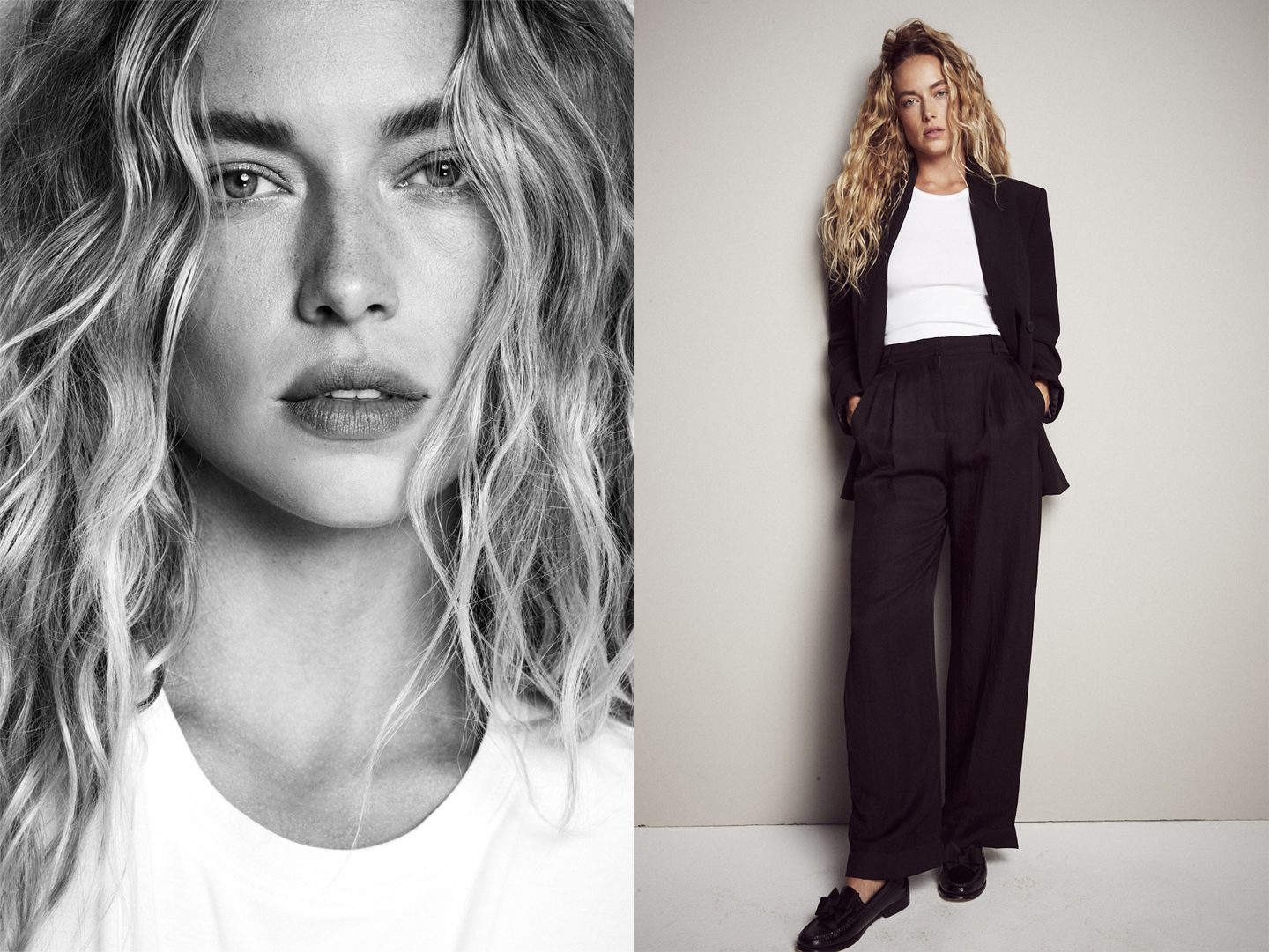 Fashion Model, Long hair, Beauty, Waist, Blond, Grey