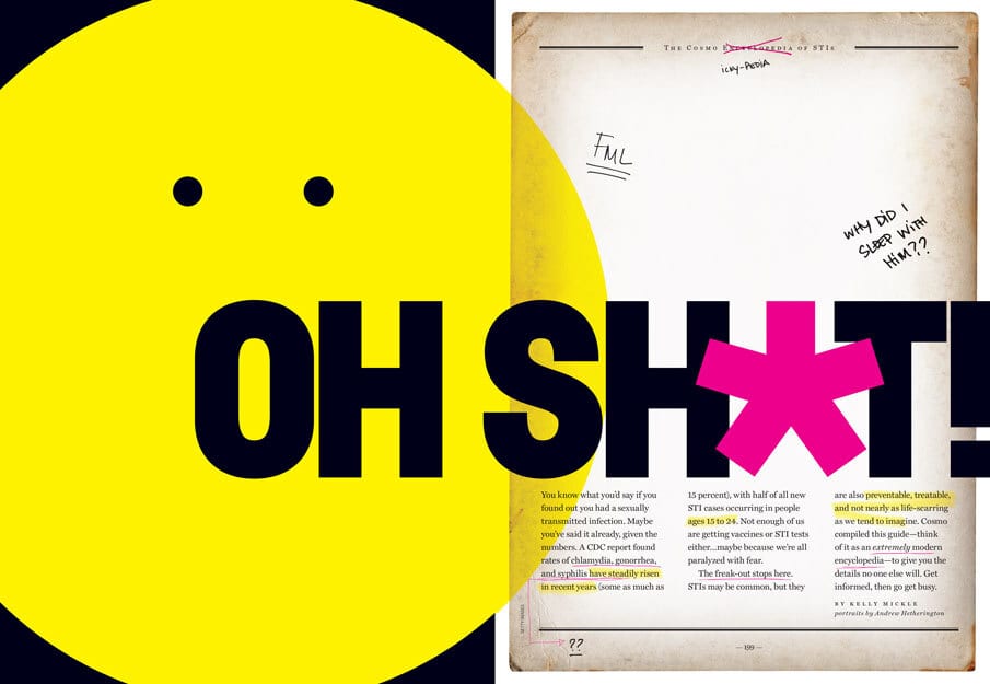 Yellow, Font