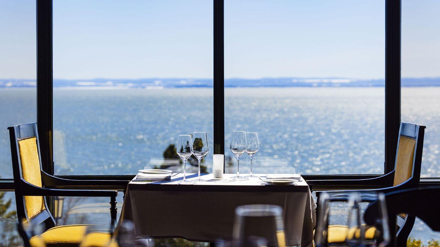 Interior design, Sky, Tableware, Water, Table, Window, Chair