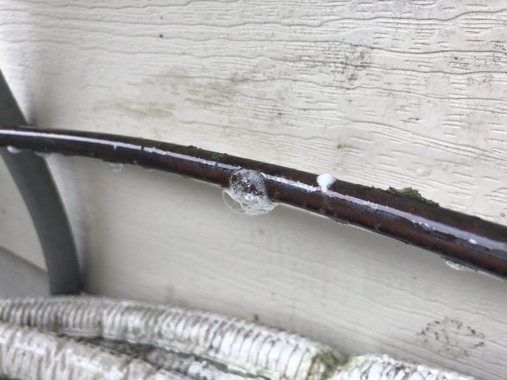 leaking copper lineset