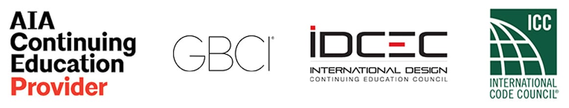 Credits: 1 AIA LU/HSW; 1 GBCI CE Hour; 1 IDCEC CEU/HSE; 0.1 ICC CEU