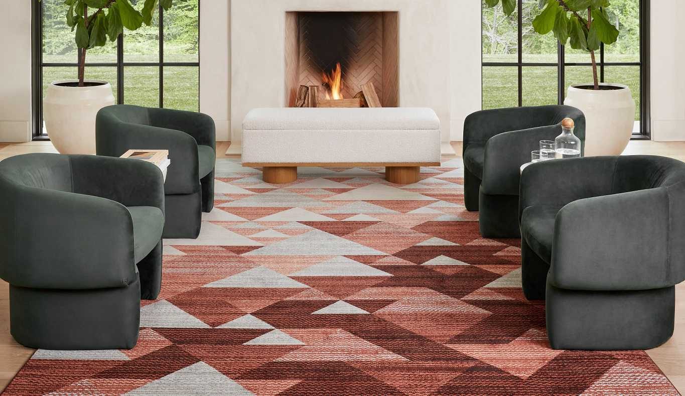 Living room, Club chair, Interior design, Property, Furniture, Comfort, Plant, Wood, Flooring, Floor