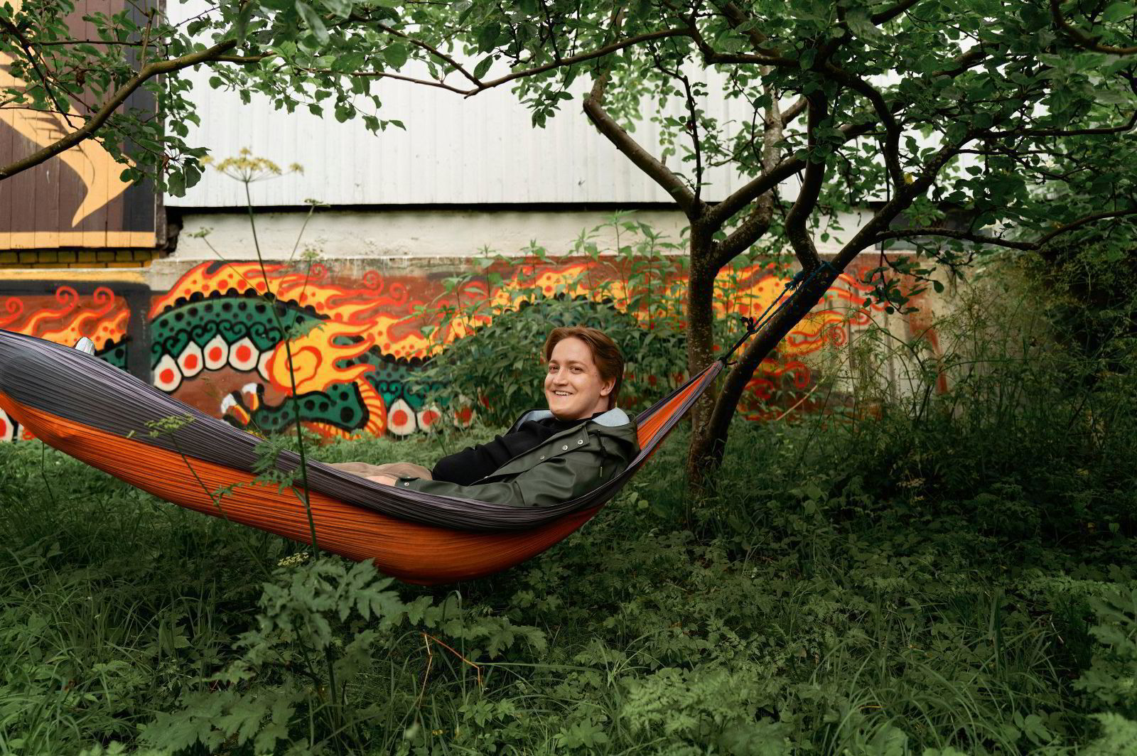 People in nature, Natural landscape, Plant, Hammock, Tree, Wood, Grass