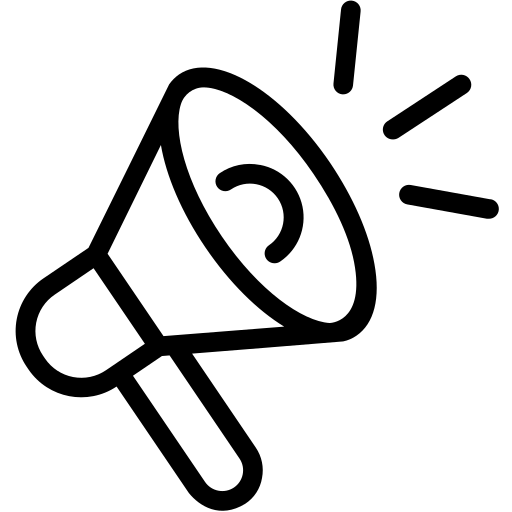 Animated image of a megaphone