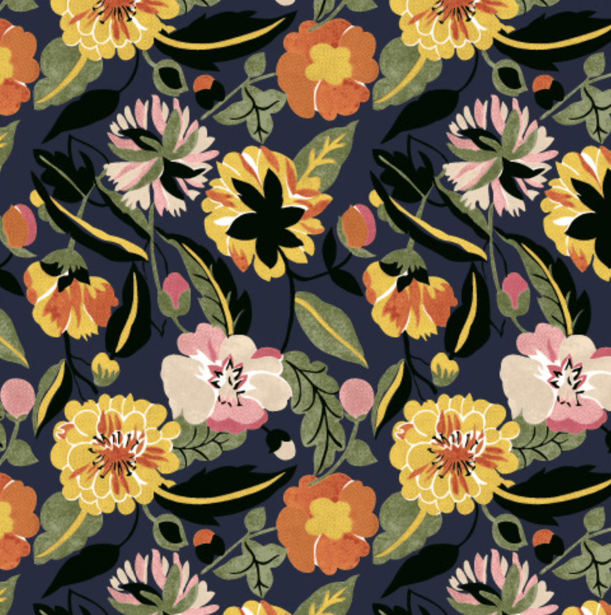 Creative arts, Flower, Plant, Petal, Nature, Botany, Textile, Orange, Art, Painting